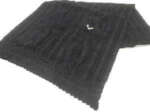 リボン刺繍レース花模様ショール